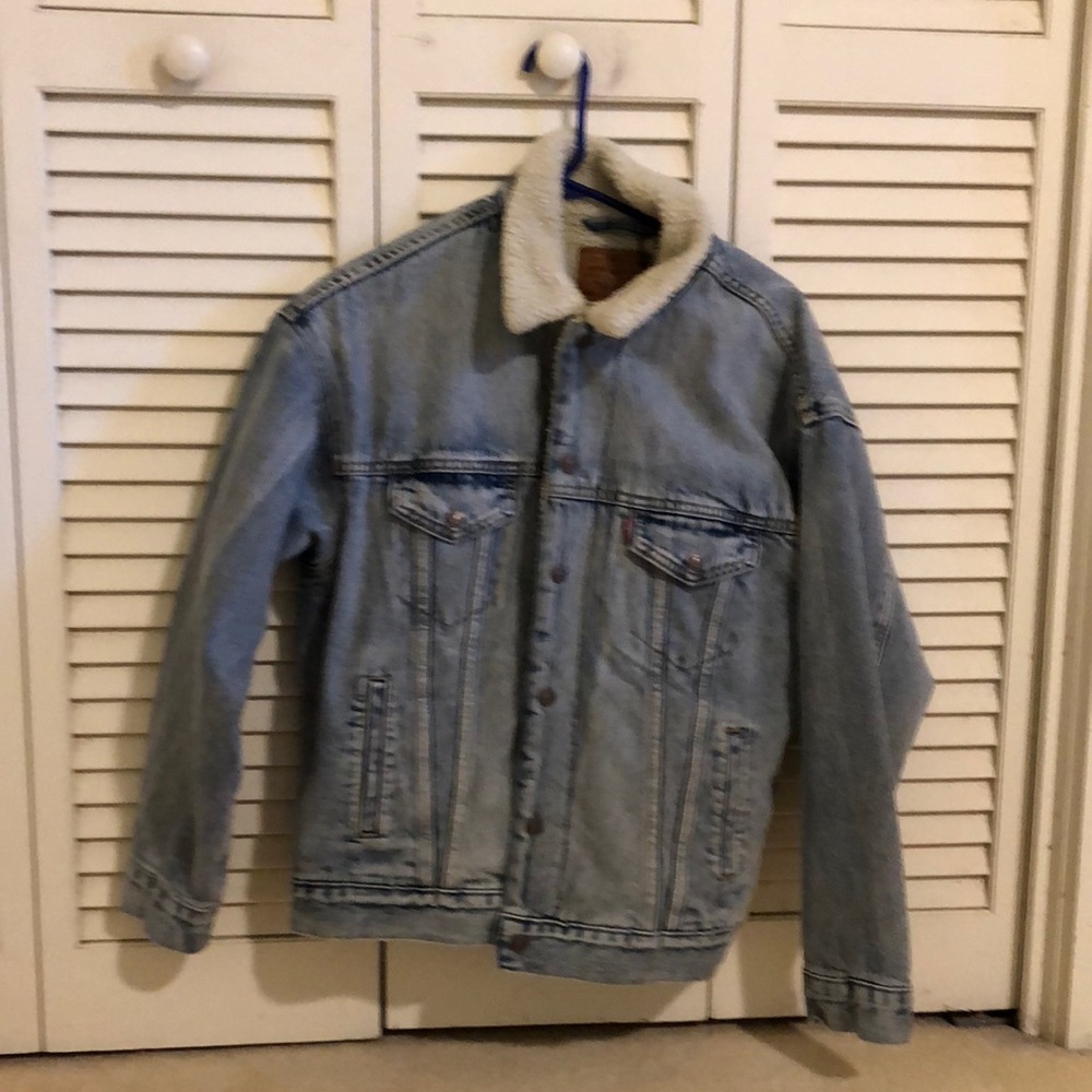 womens Levi Jacket, with fur inside.